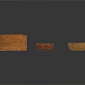 Handwoven Storage Baskets Ceramic Jar And Wooden Plates For Home Use