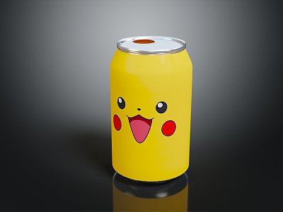 Modern Drink Pikachu Drink Pikachu Coke Drink Bottle model