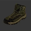 High Top Outdoor Hiking Shoes With Durable Sole And Lace Up Design