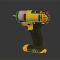 Professional Yellow And Black Cordless Electric Drill With Ergonomic Grip And Powerful Motor
