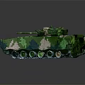 Detailed Green Camouflage Tank Model Decorative Ornament Set For Desktop