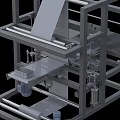 Automatic wrapping machine production equipment assembly line machine 3d model