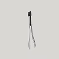 Modern Bathroom Accessories Black Wall Mounted Towel Holder With White Towel