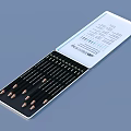 High Quality Black Wooden Pencils Set For Writing And Drawing Supplies