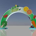modern arch head 3d model