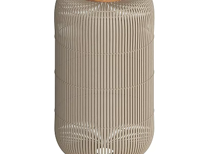 Modern Woven Beige Striped Pendant Light For Stylish Home Interior Decor 3d model