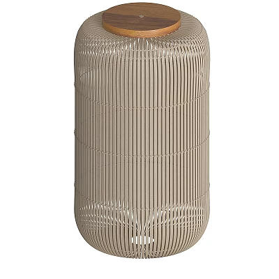 Modern Woven Beige Striped Pendant Light For Stylish Home Interior Decor 3d model