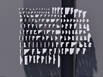 Decorative Gypsum Cornice Collection With Various Design Patterns For Interior Decoration 3d model