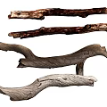 Weathered Natural Wood Branches for Decorative Home Interior Design Projects