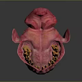 Human Oral Anatomy Model With Detailed Teeth And Pink Gums Structure