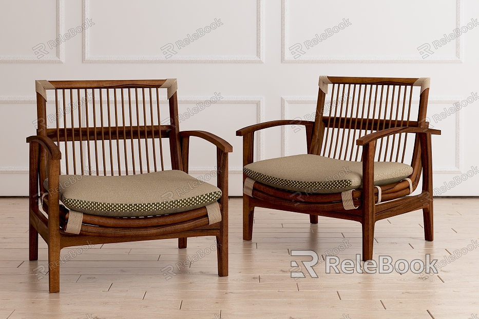 Southeast Asia Sofa Chair Love Solid Wood Sofa model