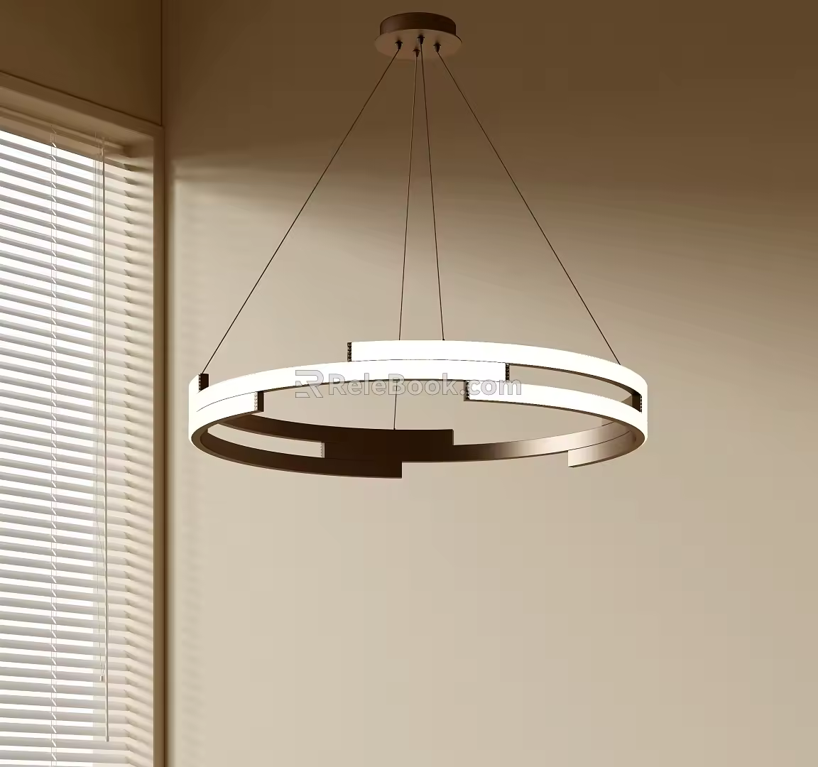 Modern Minimalist Chandelier Nordic Style Chandelier Mediterranean Style Chandelier Study Lamp Combination Dining Room Lamp 3d model