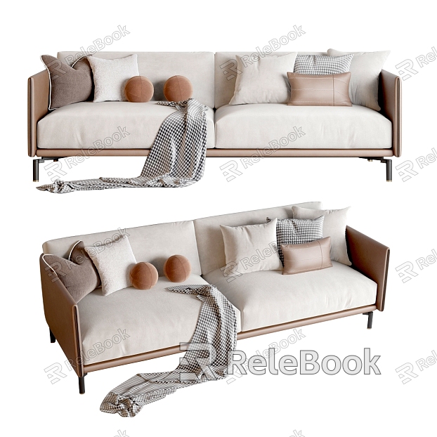 modern double sofa sofa model