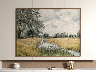 Modern Landscape Painting Landscape Decorative Painting 3d model