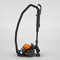 Orange And Black Portable Vacuum Cleaner With Flexible Hose For Home Cleaning