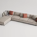 Modern Corner Sofa Minotti Multiplayer Sofa Multiplayer Sofa 3d model