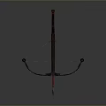 Crossbow Mechanical Crossbow Shift Bow and Arrow Shoot Far Equipment Weapons High-tech Crossbow 3d model