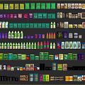 Assorted Packaged Food Products Featuring Various Brands and Packaging Designs