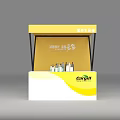 Colorful Promotion Booths with Different Colors Display Various Products for Events