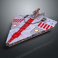 Modern Battleship Starship Space Battleship Sci-Fi Battleship 3d model