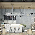 Kikicha Modern Cafe Exterior With Large Glass Windows Outdoor Seating Umbrellas And Plants