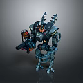 Robot Assistant Small Robot Butler Robot Butler Figure Game Figure 3d model