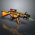 modern gun submachine gun 3d model