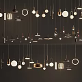 Modern chandelier decorative lamp 3d model