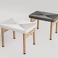 Modern Stool Log Ottoman 3d model