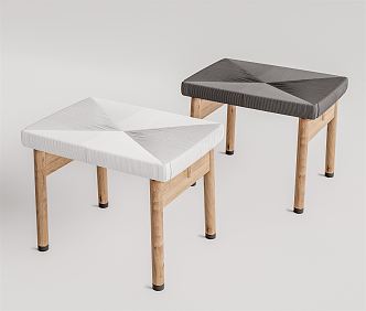 Modern Stool Log Ottoman 3d model