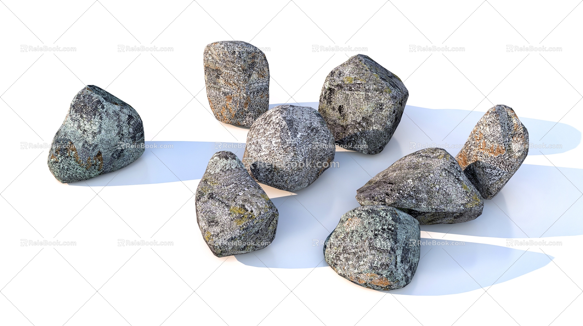 Stone River Stone 3d model