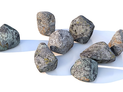 Stone River Stone 3d model