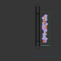 Colorful Metallic Floral Display With Lotus Shaped Blooms And Greenery Base Stand