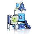 Slide Children's Slide Amusement Equipment Outdoor Slide Children's Combined Slide Outdoor Little Doctor Children's Amusement Equipment 3d model