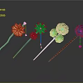 Colorful Decorative Hairpins With Flower Shapes And Vibrant Colors For Daily Use