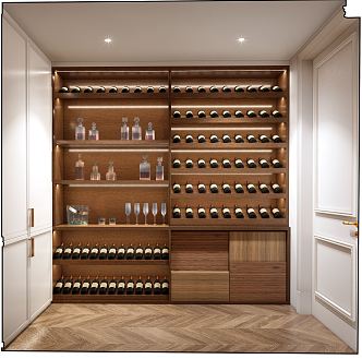 Modern Wine Cellar Home Wine Cellar 3d model