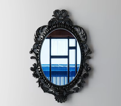 European-style decorative mirror 3d model European-style decorative mirror 3d model