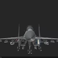 Chinese Navy J-15D carrier-based aircraft J15D electronic warfare aircraft 3d model