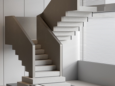 Stairs Corner Stairs Cement Stairs Marble Stairs 3d model