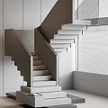 Stairs Corner Stairs Cement Stairs Marble Stairs 3d model