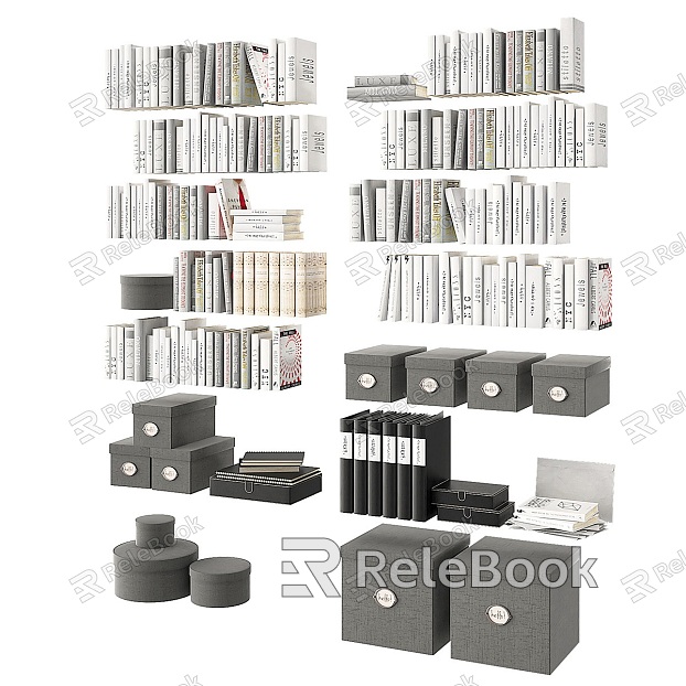 Book Decoration Folder File Storage model