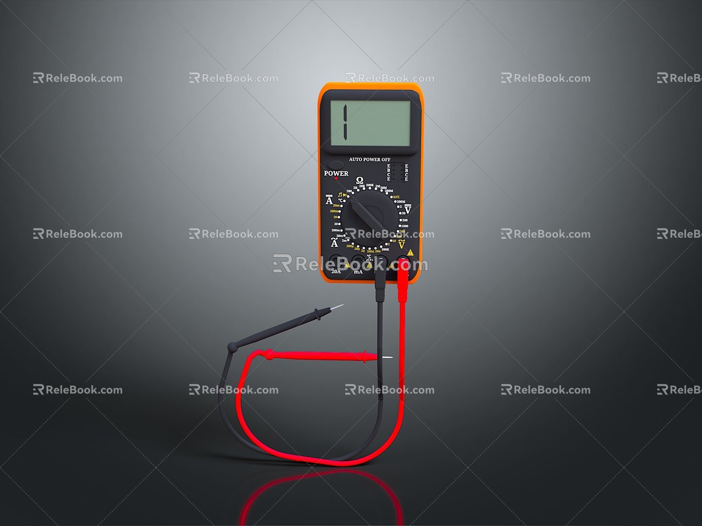 Voltmeter Multimeter Electronic Meter Instrument Meter Electronic Instrument Meter Electronic Instrument Oscilloscope 3d model