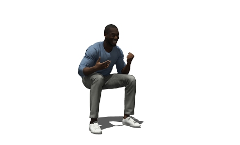 modern man 3d model