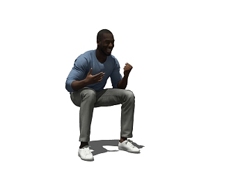 modern man 3d model