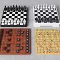 Modern Chess Go 3d model