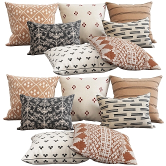 Modern Cushion Decorative Pillow 3d model