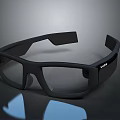 BOSE Black Glasses With Modern Sleek Frame And Comfortable Design 3d model
