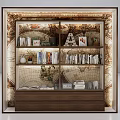 Elegant Bookshelf Design With Multiple Shelves Books Decorative Items And Illuminated Backdrop