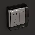 Transparent Plastic Socket Protector Cover For White Wall Mounted Electrical Outlet