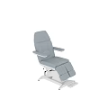 Ergonomic Gray and White Treatment Chair With Adjustable Backrest Armrests And Footrest